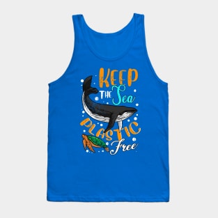 Keep The Sea Plastic Free Earth Day Tank Top